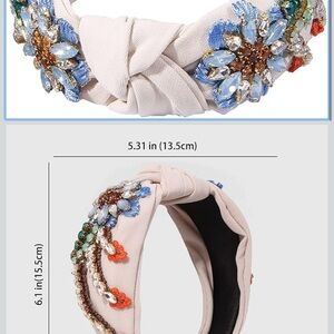 Embellished Cream Headband